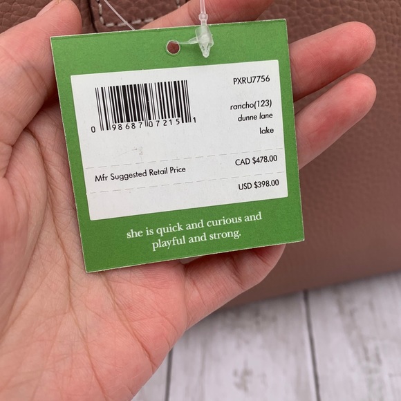 NWT KATE SPADE DUNNE LANE LAKE - Picture 5 of 7